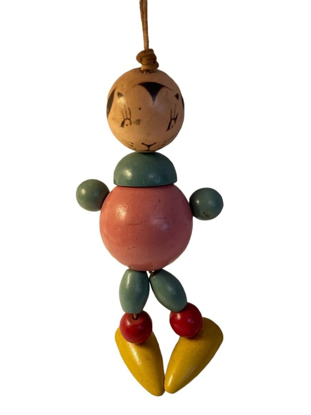 Vintage Wooden Beads Jointed Toy 1930’s 1940’s
